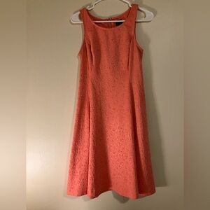 Worthington Elegant Coral Sleeveless Dress 8925
